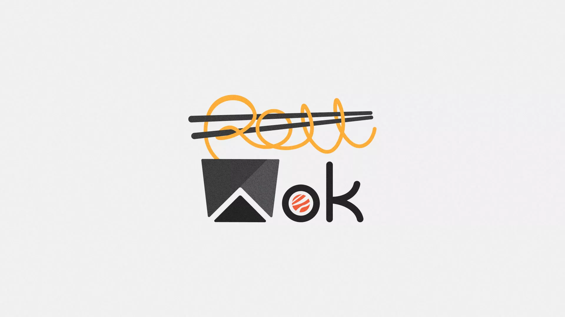 Разработка логотипа суши-бара «Roll Wok Club» в Нефтекумске